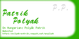 patrik polyak business card